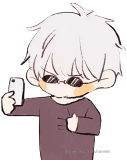😎 @animesstickerchannel Anime, Sticker, Lunettes de soleil, Personnage telegram sticker