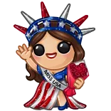 🎁 Statue of Liberty MISS USA whatsapp sticker