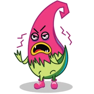 😠 Hoạt hình, Quái vật, Tức giận, Hài hước, Nhân vật telegram sticker