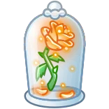 π Beauty and the Beast mawar, kubah kaca, terpesona, ajaib, Disney, bunga, keindahan, romantis telegram sticker
