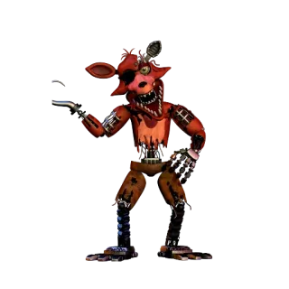 🌟 Foxy Five Nights at Freddy's animatronic, horror, video game, monster telegram sticker