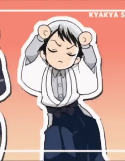 😺 KYAKYA SURU Anime, Manga, Kreskówka, Słodkie, Postać, Japoński telegram sticker