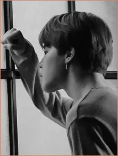 ◾️ Jimin kpop, jimin, bts, sänger, idol, porträt, fenster telegram sticker