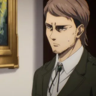 🐎 Zeke Yeager Attack on Titan Anime, Zeke, Jaeger, L'attacco dei Giganti, Personaggio, Ritratto telegram sticker