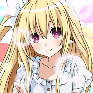 🙂 Anime, Manga, Karakter, Gadis, Pirang, Lucu telegram sticker