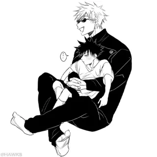 🖤 Gojo Satoru Jujutsu Kaisen Anime, Gojo Satoru, Jujutsu Kaisen, Personaggio, Fan art, Manga whatsapp sticker