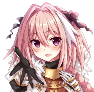 ☺️ Astolfo Anime, Personaje, Pelo rosa, Lindo, Manga telegram sticker