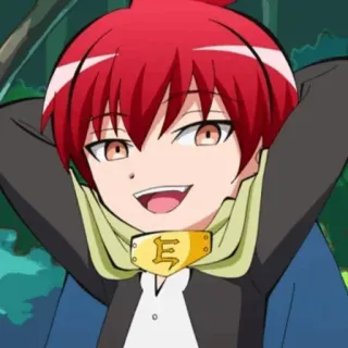 😏 Karma Akabane Assassination Classroom Anime, Manga, Assassination Classroom, Karma Akabane, Dibujos animados, Sonriendo telegram sticker