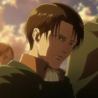 ☁️ Levi Ackerman Attack on Titan anime, attack on titan, levi, levi ackerman, character telegram sticker