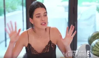 😤 Kendall Jenner Keeping Up with the Kardashians reality TV, celebrity, entertainment, television, Kardashians telegram sticker