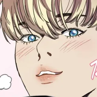 ⚜ Tch Anime, Manga, Personaje, Sonrojo, Dibujos animados whatsapp sticker