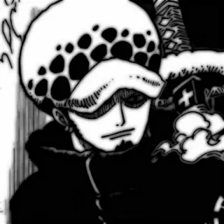 🗯 Trafalgar Law One Piece Anime, Manga, One Piece, Trafalgar Law, Nhân vật, Hải tặc, Mũ telegram sticker