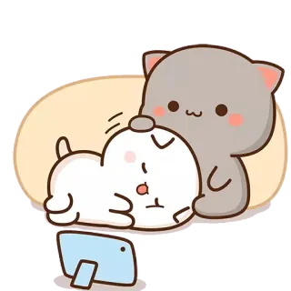 📺 Katze, schlafend, kawaii, Tier, süß telegram sticker