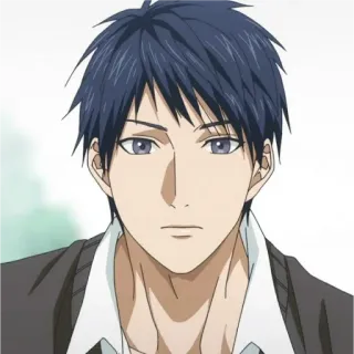 😕 Anime, Homem, Retrato, Desenho animado, Ilustração telegram sticker