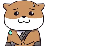 😥 otter, kawaii, cute, animal, sticker telegram sticker