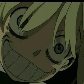 🌟 Soul Eater anime, manga, crazy, smile whatsapp sticker