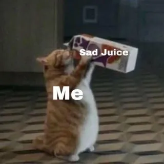 ☹️ Sad Juice
Me cat, juice, sad, meme, funny telegram sticker