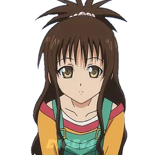 😕 anime, girl, cartoon, character telegram sticker
