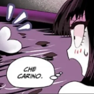 😳 CHE CARINO. słodki, anime, rumieniec, serce, kreskówka telegram sticker