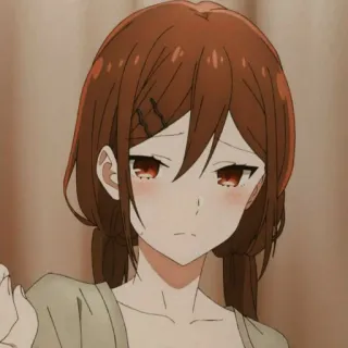 🙁 Anime, Chica, Linda, Retrato telegram sticker