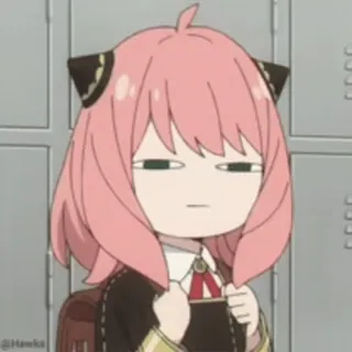 🤍 Anya Spy x Family Anime, Spy x Family, Anya, Drôle, Dessin animé, Personnage whatsapp sticker