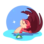 ☺️ fofo, animal, desenho animado, kawaii, brilho, relaxante, banho whatsapp sticker