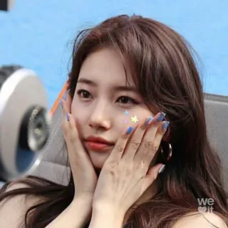 🌸 mulher, retrato, beleza, asiática, coreana, pessoa telegram sticker