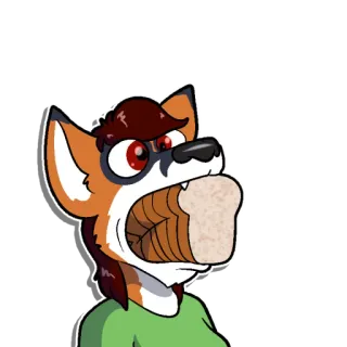 Fuzzy Fox (by Reyn) telegram stickers