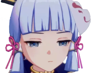 😑 Ayaka Genshin Impact Ayaka, Genshin Impact, Anime, Video game, Personagem telegram sticker