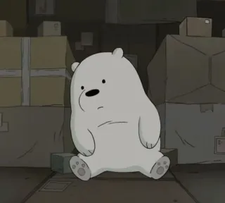 💈 Ice Bear We Bare Bears Dessin animé, Ours, Animal, Glace Ours, We Bare Bears, Personnage telegram sticker
