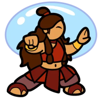 😏 Katara Avatar: The Last Airbender Anime, Kartun, Pengendali Air, Avatar, Katara telegram sticker