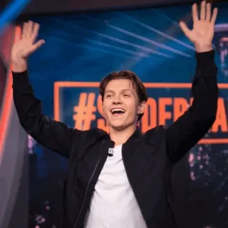⚙ Tom Holland SUPER celebridad, actor, Tom Holland whatsapp sticker