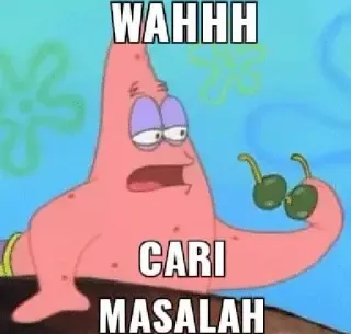 ➖ Patrick Star Spongebob Squarepants WAHHH
CARI
MASALAH Dessin animé, Meme, Drôle, Spongebob, Patrick l'étoile telegram sticker
