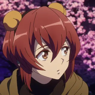 💎 Anime, Personagem, feminino, cabelo castanho, fofo telegram sticker