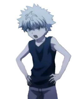 😠 Killua Zoldyck Hunter x Hunter アニメ, HUNTER×HUNTER, キルア, キルア=ゾルディック telegram sticker