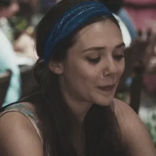 ◾️ woman, headband, portrait, person, face, actress telegram sticker