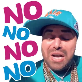 👎 NO NO NO NO Нет, Отказ, Отрицание, Несогласие, Отрицательный whatsapp sticker