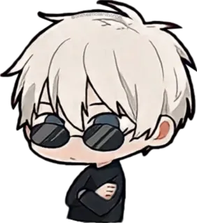 👀 Gojo Satoru Jujutsu Kaisen Anime, Jujutsu Kaisen, Gojo Satoru, Manga, Chibi, Personnage telegram sticker