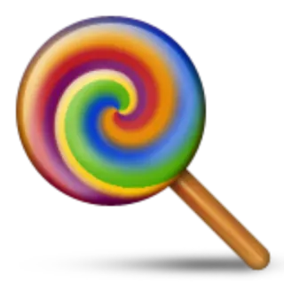 🍭 леденец, конфета, сладкое, радуга, десерт, яркий telegram sticker