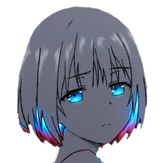 🙄 Аниме, Персонаж, Манга, Мультфильм, Цифровое искусство telegram sticker