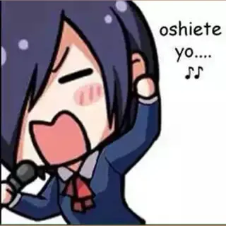 🎤 oshiete yo.... Anime, Chant, Microphone, Mignon, Manga telegram sticker