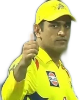 👍 MS Dhoni Cricket, Sport, MS Dhoni, Chennai Super Kings, Indian Premier League whatsapp sticker