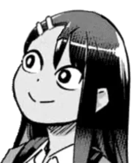 ◾️ Nagatoro Don't Toy with Me, Miss Nagatoro Anime, Manga, Nagatoro, Cartoon, Charakter, lächelnd, lustig telegram sticker