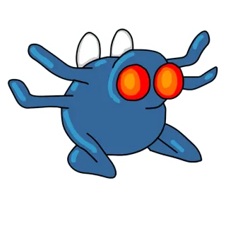 😱 cartoon, monster, bug, creature, illustration, sticker telegram sticker