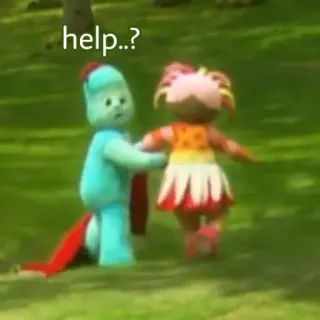 🍡 In the Night Garden help..? in the night garden, igglepiggle, upsy daisy, kindersendung telegram sticker