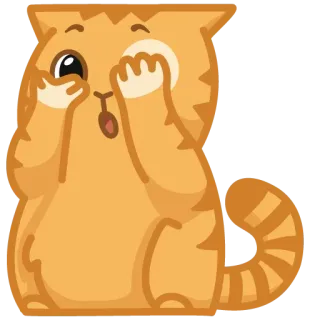🙈 кот, милый, животное, мультфильм, кавай telegram sticker