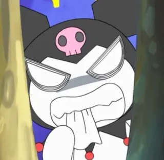 💕 Kuromi Anime, Dibujos animados, Personaje, Kuromi, Sanrio telegram sticker