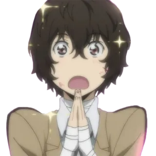 😮 Dazai Osamu Bungou Stray Dogs Anime, Manga, Cartoni animati, Dazai, Bungo Stray Dogs telegram sticker