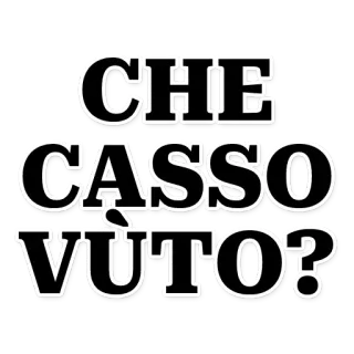 😩 CHE CAZZO VUOI? italian, offensive, phrase, slang telegram sticker