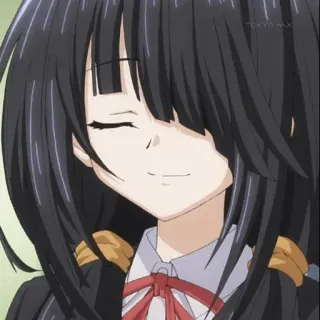 🍷 Tohka Yatogami Date A Live anime, girl, tohka yatogami, date a live, cute, smile telegram sticker